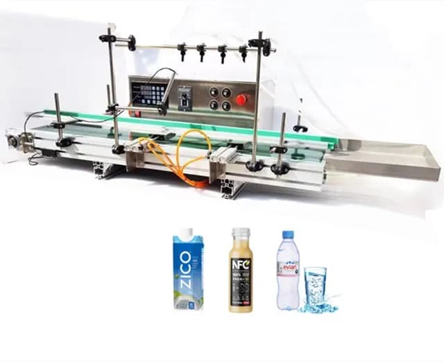 New Design Pneumatic High-Accuracy Automatic Small Bottle Filling Machine for Juice Wine Oil with Pump