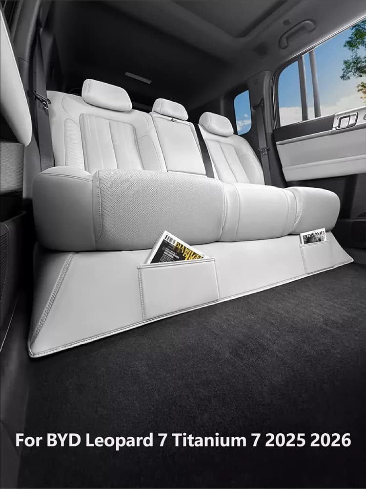 For BYD Leopard 7 Titanium 7 2025 2026 Rear Seat Under Protective Mat Leather Anti-kick Pads Interior Modification Accessories