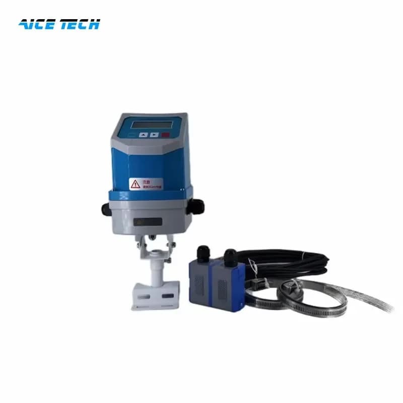 for Battery Powered Integrated Externally Clamped Variable Area Water Flowmeter Plug-in Stainless Steel 0-10m/s Forward