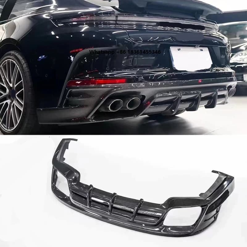 For  Panamera 976 Car Body Kit 2024 976 SP Style Dry Carbon Fiber Car Rear Bumper Diffuser Sp