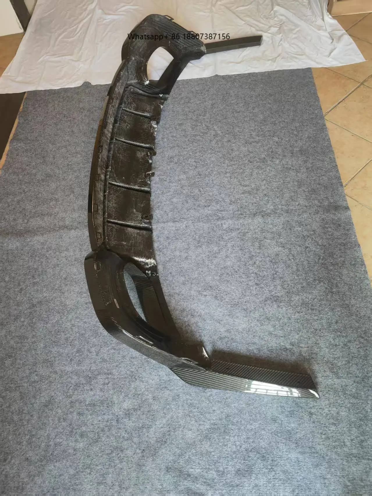 P Style Dry Carbon Fiber Rear Diffuser forAudi RS6 RS7 C8 Perfect Fitment