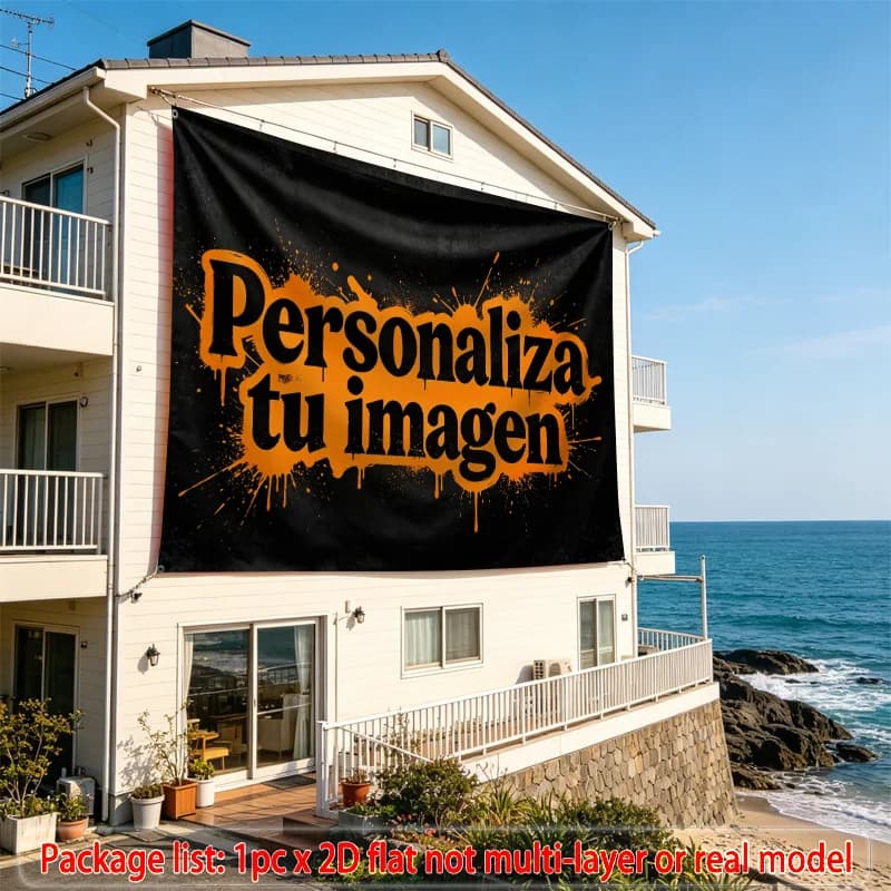 1pc Custom Large Polyester Banner, Flag And Poster Full-Print Custom Backdrop Cloth with Personalized Design - for Business