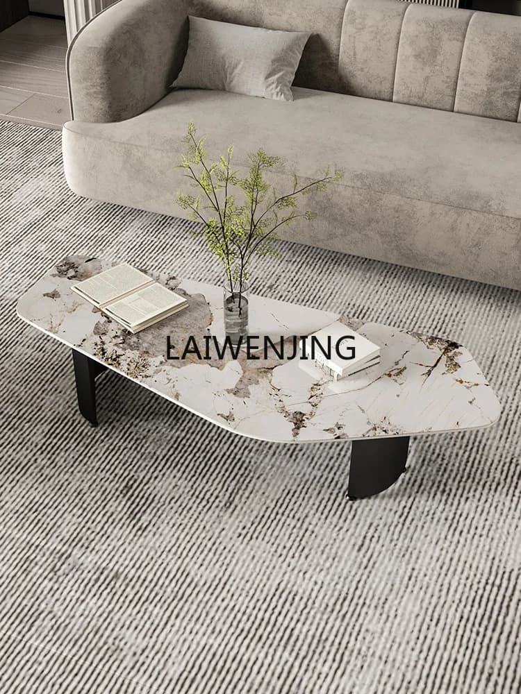 MJY light luxury rock slab special-shaped simple creative living room home irregular table