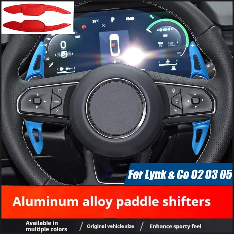 Car Paddle Shifters,for Lynk & Co 01 Shift Paddles Lynk & Co 02 03 05 Modified Aluminum Alloy Steering Wheel Shift Paddles