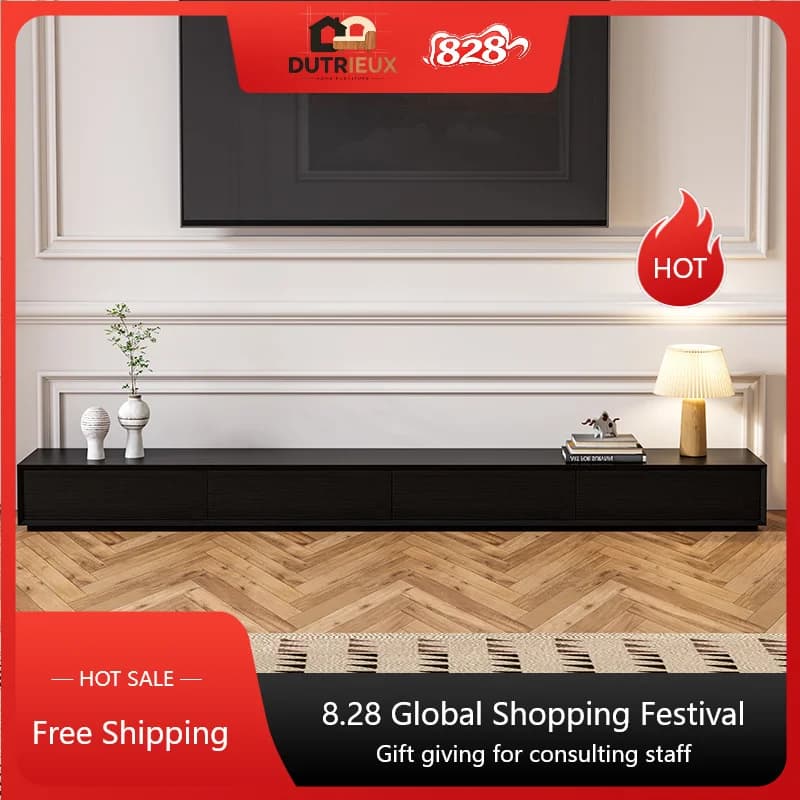 Black Drawers Tv Cabinet Storage Minimalist Nordic Living Room Tv Cabinet Luxury Modern Designer Fernsehr Schrank Home Furniture