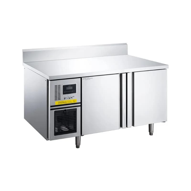 Commercial stainless steel fresh-keeping workbench, milk tea shop flat cold refrigeration console