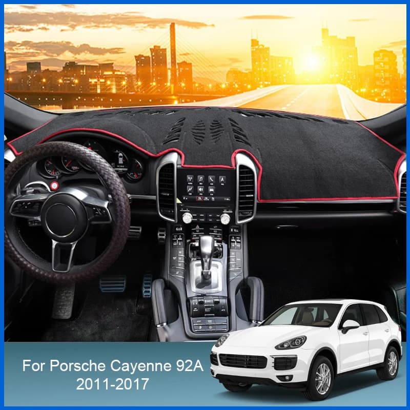 For Porsche Cayenne 92A 2011-2017 RHD&LHDAuto Dashboard Cover Protective Pad Artificial Interior Sunshade Carpet Car Accessories