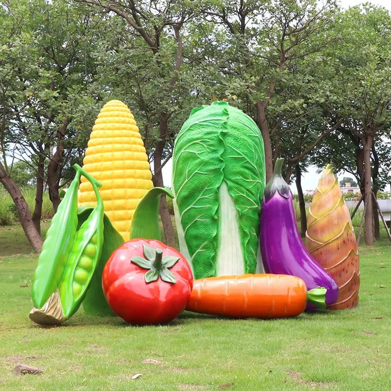 FRP simulation vegetable and fruit sculpture outdoor large outdoor ornament farm pastoral garden landscape decoration