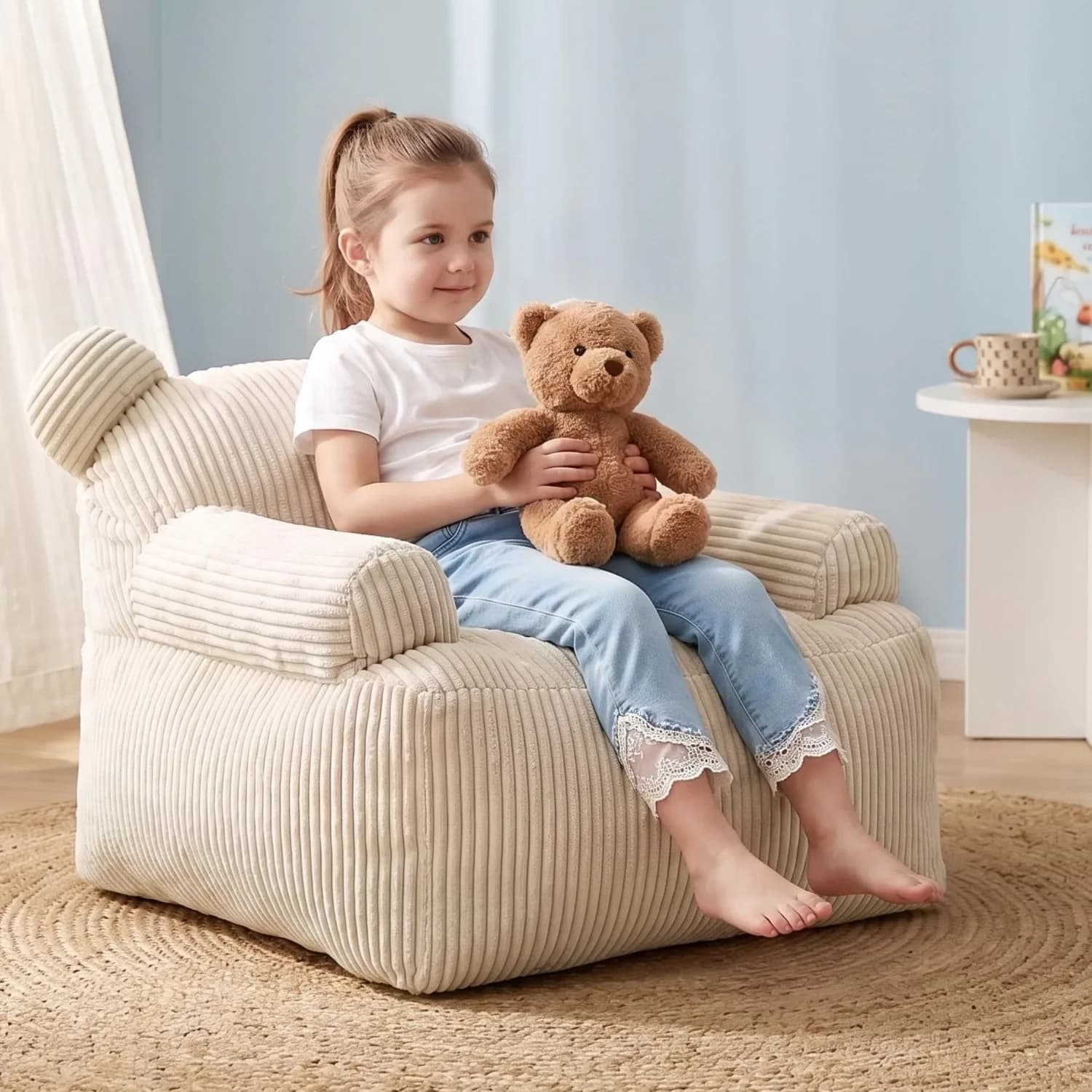 Premium Luxury Spacious Stable Bean Bag Sofas Padded Classic Upholstered Ergonomic Bean Bag Sofas Divano Sacco Home Furniture