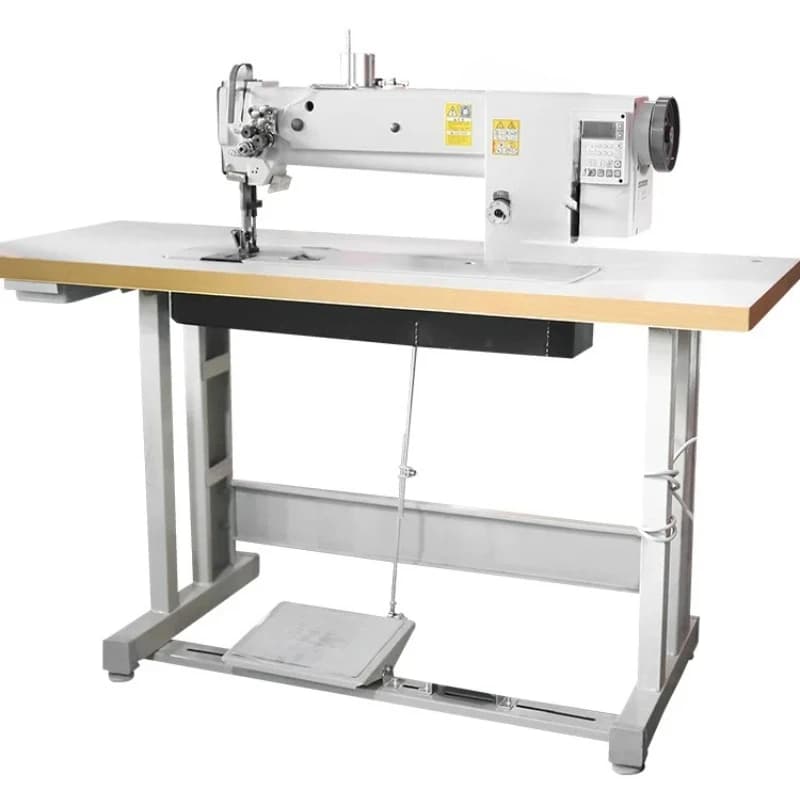 Double needle sewing machine, triple synchronous double needle car, single needle car