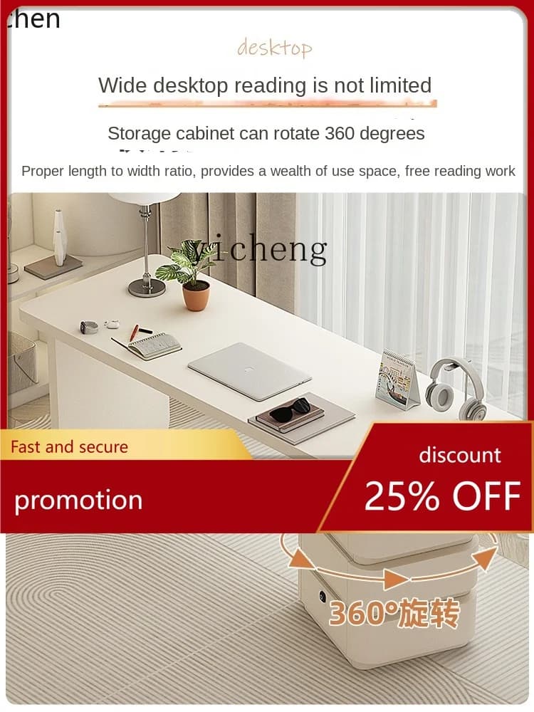 ZMLdesk small apartment household light luxury simple modern design desk high sense
