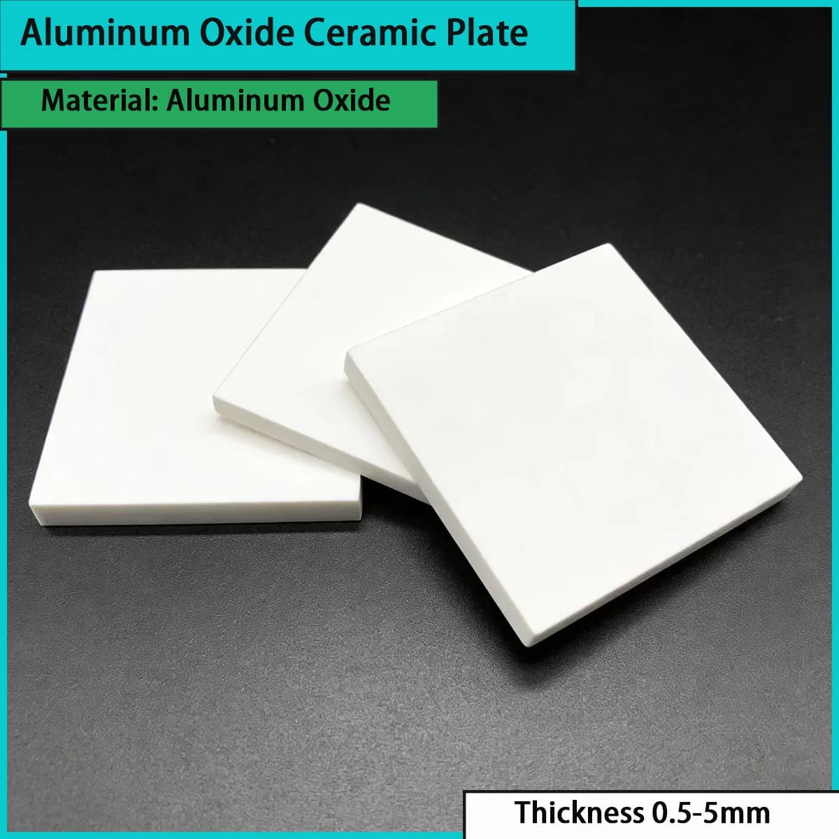 Aluminum oxide ceramic plate with a thickness of 0.5-5mm is used for electronic and electrical heating devices, etc