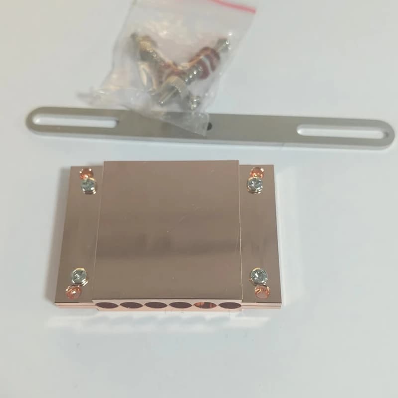For AMD Heat pipe clamp for AM4 CPU heat conduction Heat tube press plate 6 hole Pure copper plate/4 hole Pure aluminium plate