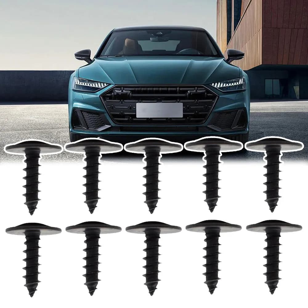 10pcs Engine Cover Undertray Splashguard Wheel Arch Torx Screw Fastener Clips Universal for VW for Audi 4.8x16mm Clips Gadget