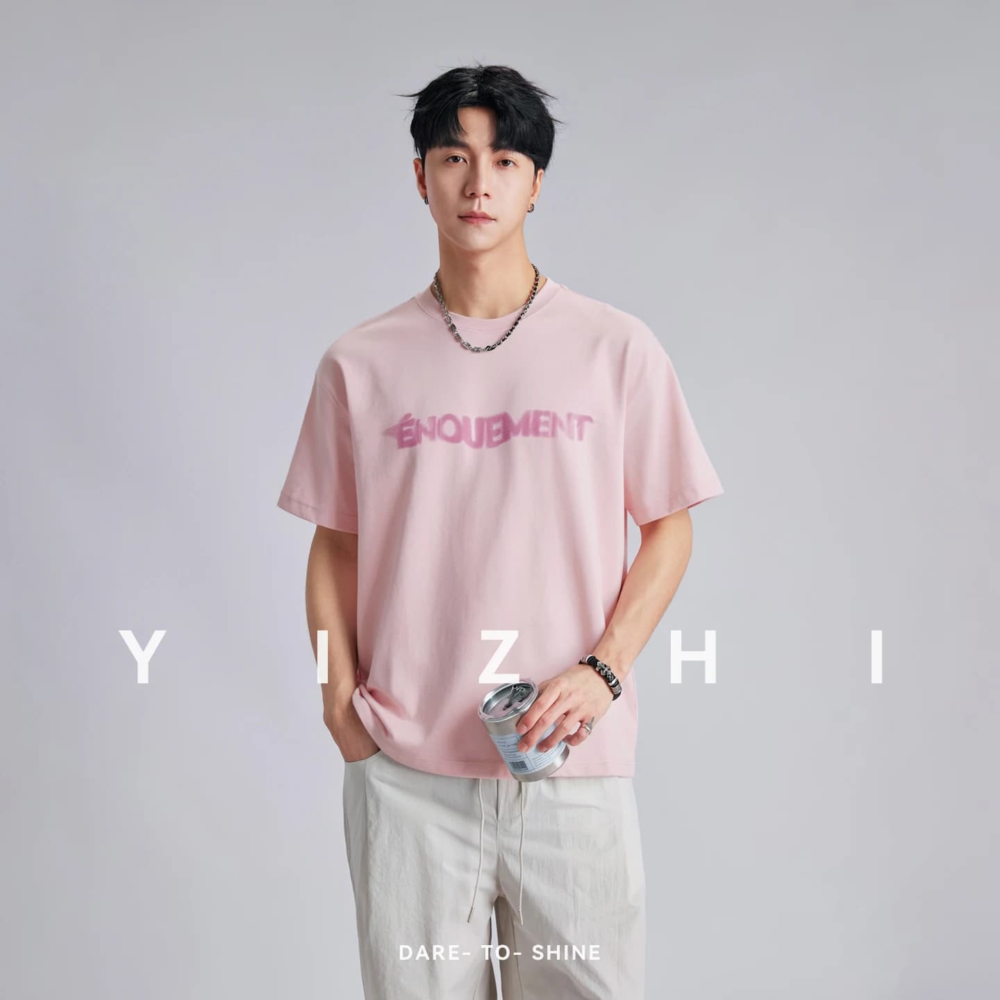 Men 3D Letter Print Short Sleeve T-Shirt 2026 Summer Crew Neck Loose Dry Breathable Versatile Couple Ins Style Casual Top