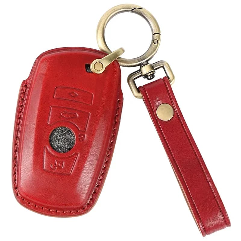 Leather Car Key Cover Purse Protection Keychain for BMW 1 3  5 Series 525LI 320LI X1 X3 X4