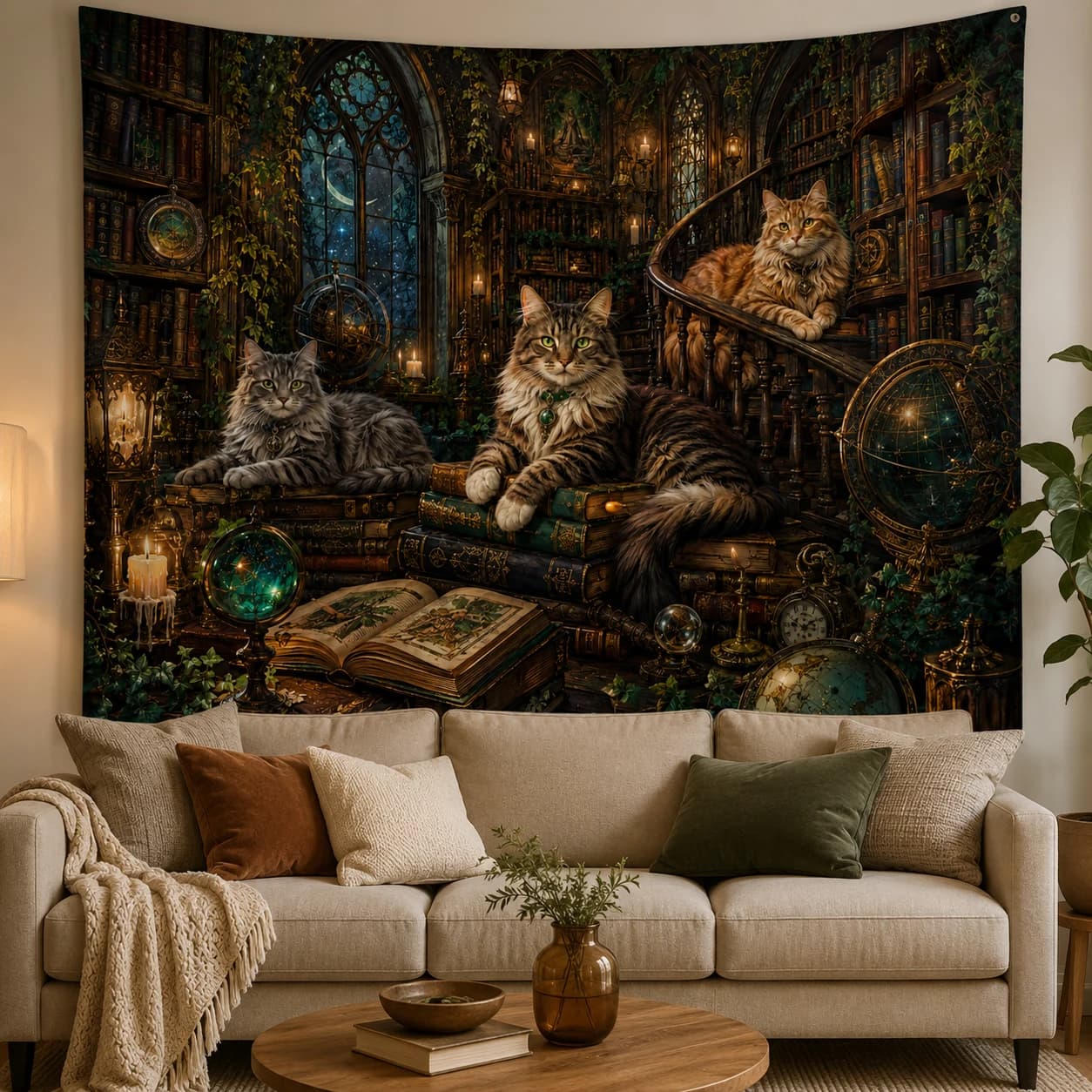 Exotic Serval Wall Tapestry Polyester Wild Cat Leopard Wall Hanging Aesthetic Room Decor Large Fabric Carpet for Living Room