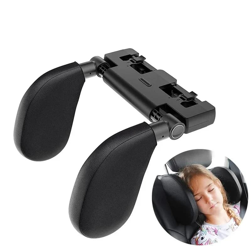 Car Interior Accessories Memory Foam Side Pads Car Headrest Pillows Car Travel Children Adults Sleeping