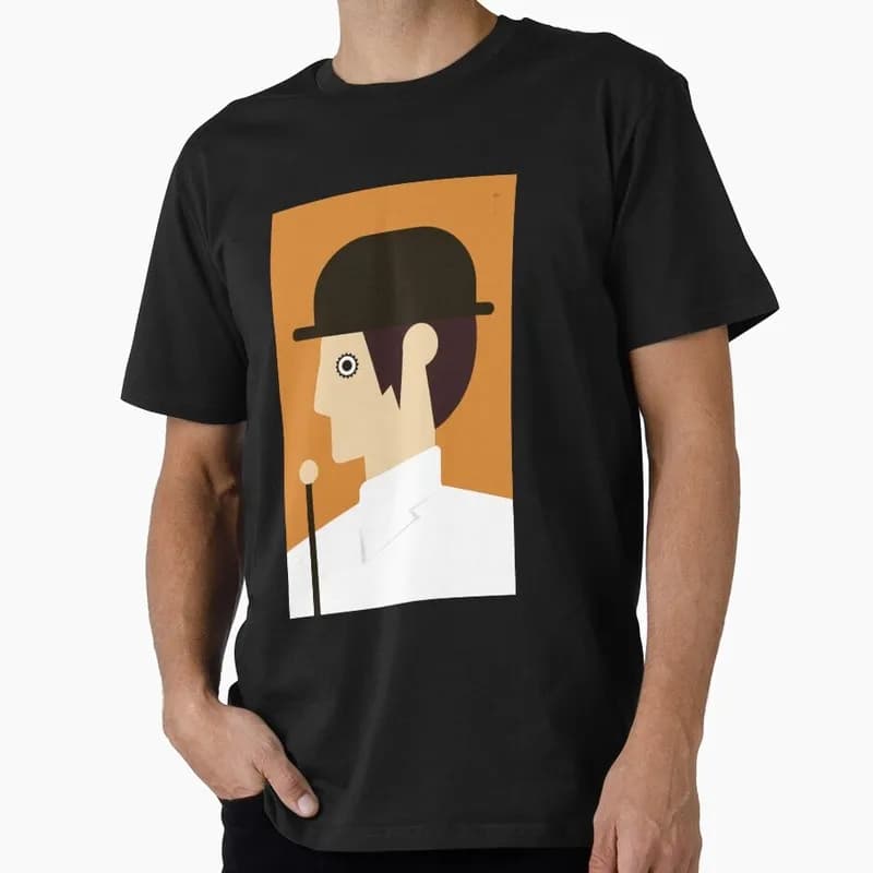 Alex DeLarge - Minimalist A Clockwork Orange Retro Movie Graphic T‑shirt Unisex Casual Tee Short Sleeve Streetwear S-6XL