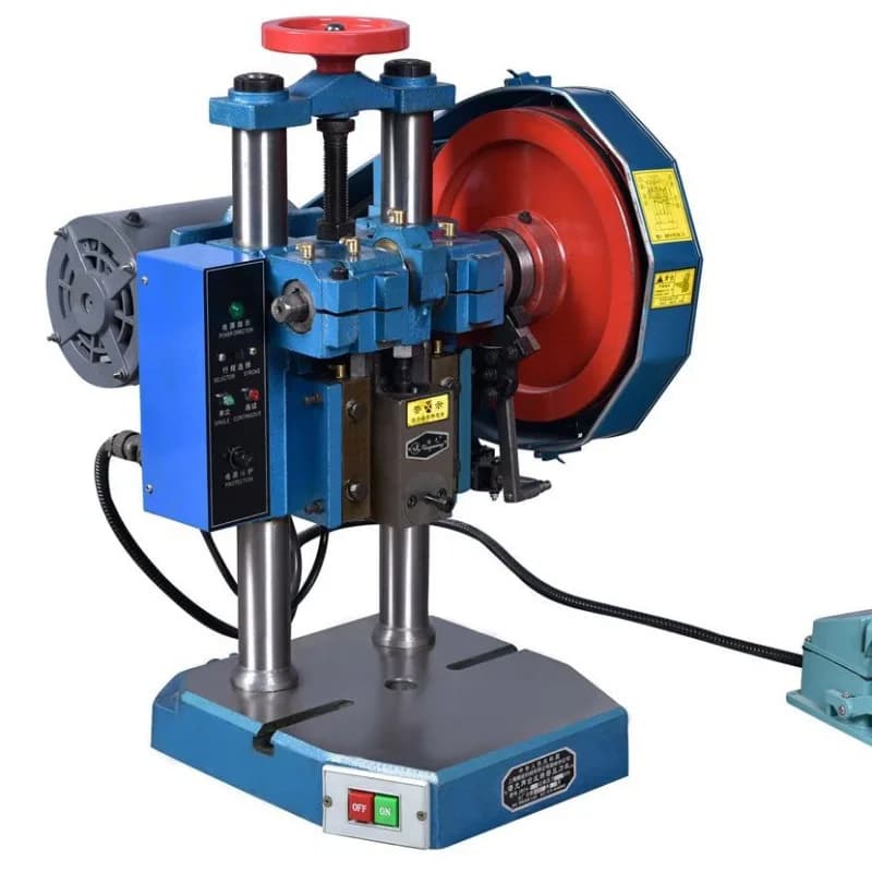 Electric Small Desktop Punch Press Punching Machine Manual Control Foot Pedal Dual Use