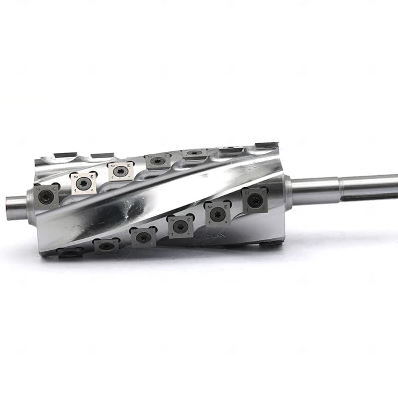 Wood Lathe Machine Spiral Head Cutter Blades with Square Carbide Replacement