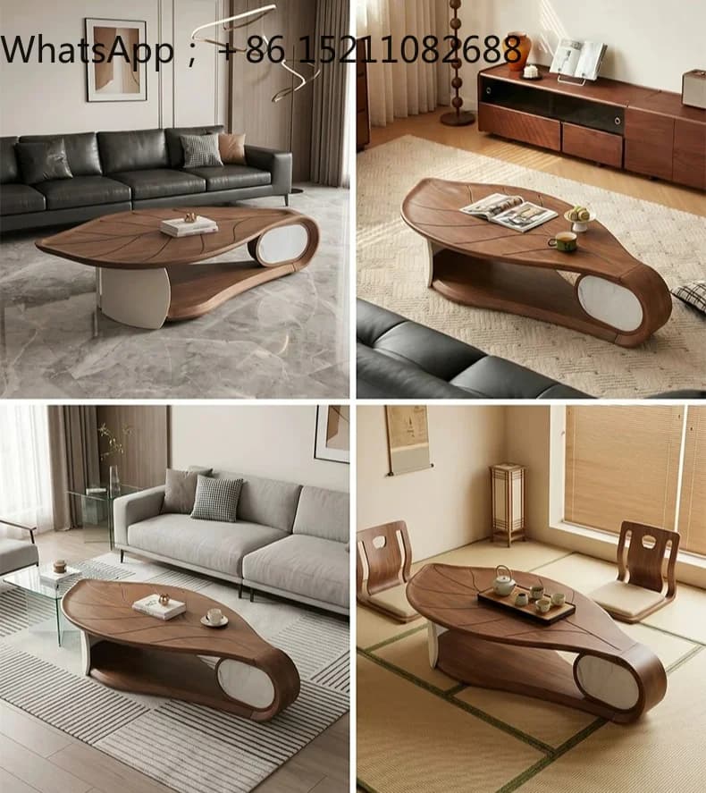 SCY medieval style coffee table minimalist artistic tea table household living room advanced special-shaped tea table