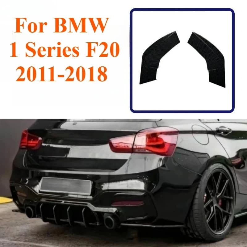 Rear Bumper Corner Spoiler For BMW 1 Series F20 Rear Diffuser Corner Auto Accessories Exterior Styling Tuning Parts