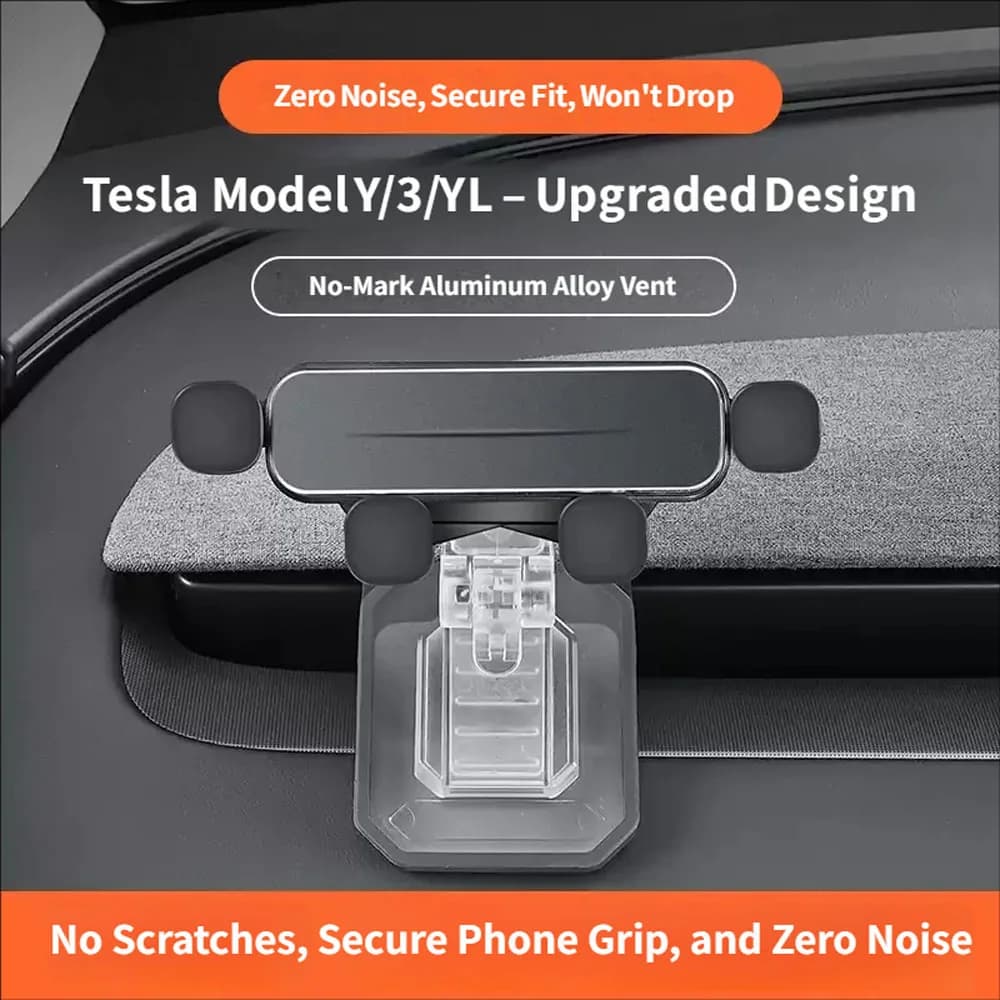 For Tesla model 3/Y/YL Highland Juniper Car Phone Holder Gravity Support Bracket Cell Phone Navigation Stand Mount