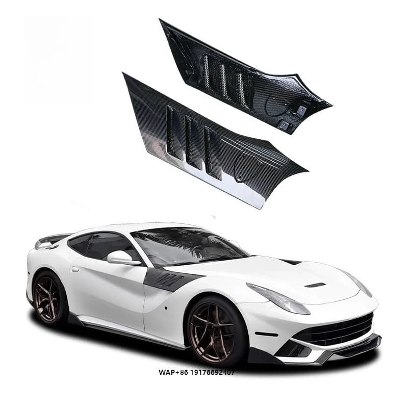 Auto Parts Carbon Fiber OEM Style Front Fender Vents forF12