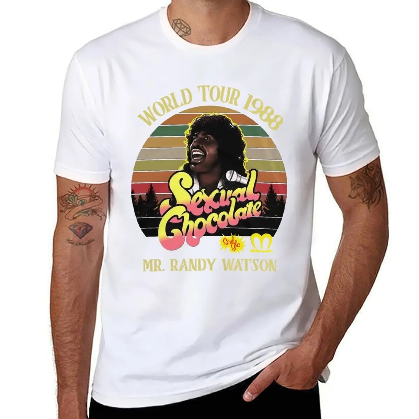 Sexual Chocolate World Tour 1988 Vintage Retro - Randy Watson Coming to America funny gift T-Shirt
