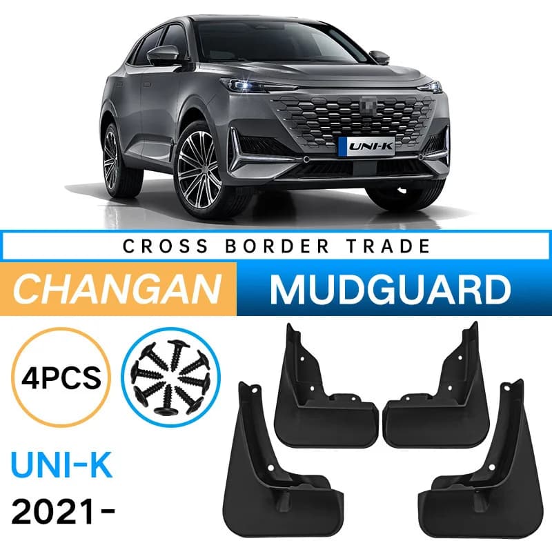 Car Mud Flats Suitable for Changan Gravity UNI-K 2021-2024 Automobiles Soft Mudguards