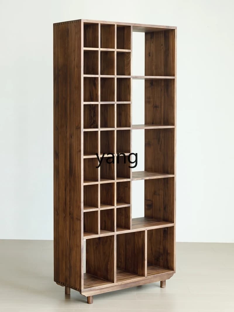 LHH black walnut bogu rack tea cabinet tea set rack new Chinese style