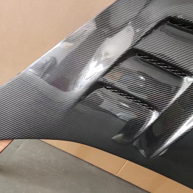 Car Accessories Lightweight Genuine Carbon Fiber Front Hood Exterior Replacement Tuning Sport for Fit Jazz 2008-2012
