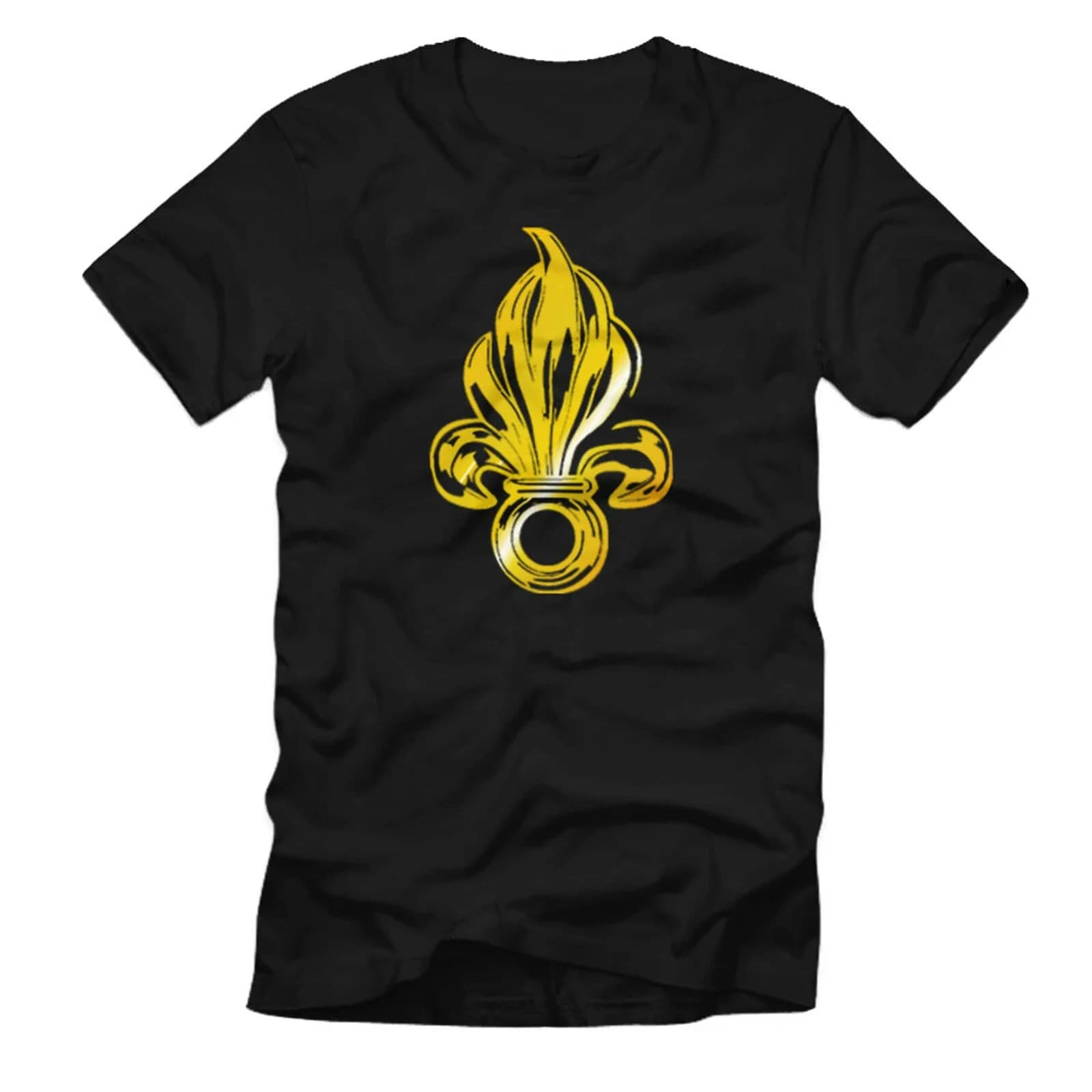 Wappen Logo Granate Legion Fremdenlegion - Tshirt Men's 100% Cotton Casual T-shirts Loose Top Size S-3XL