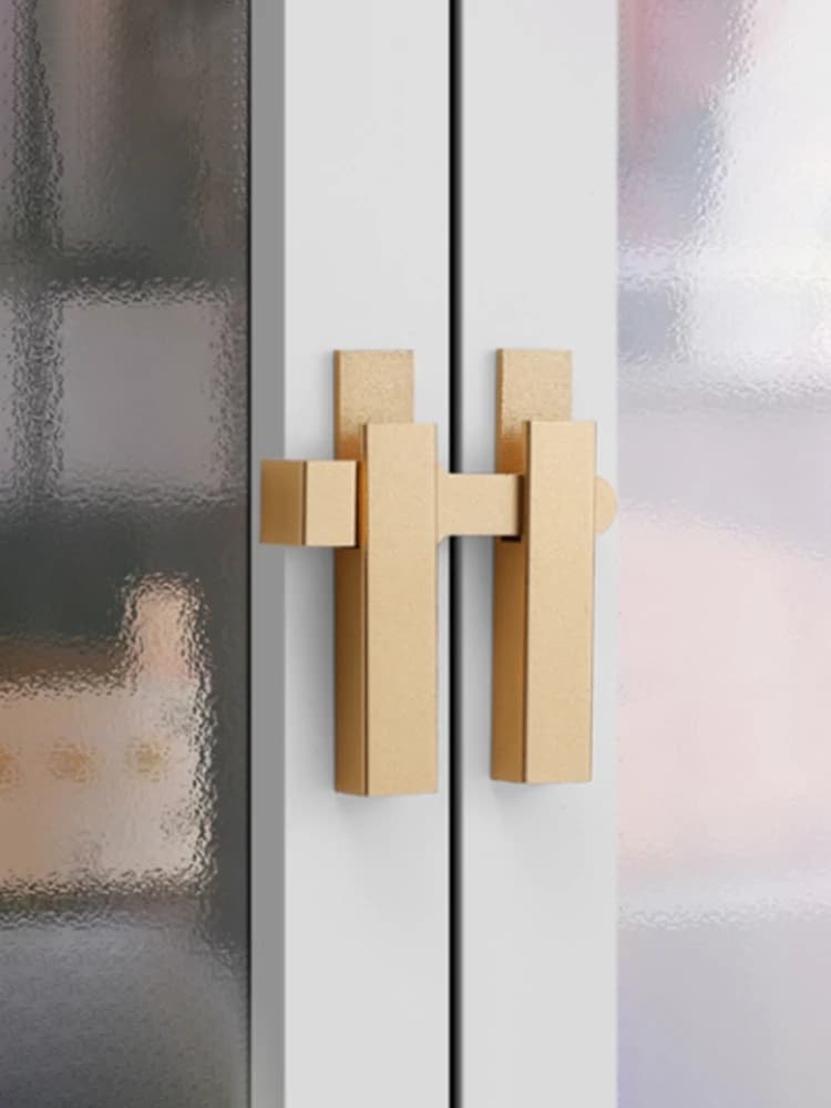 Door Lock Guard Latch Bolt 180 Degree Aluminum Alloy Toggle Latch Sliding Barn Door Lock Anti-theft Hardware Cabinet Latch