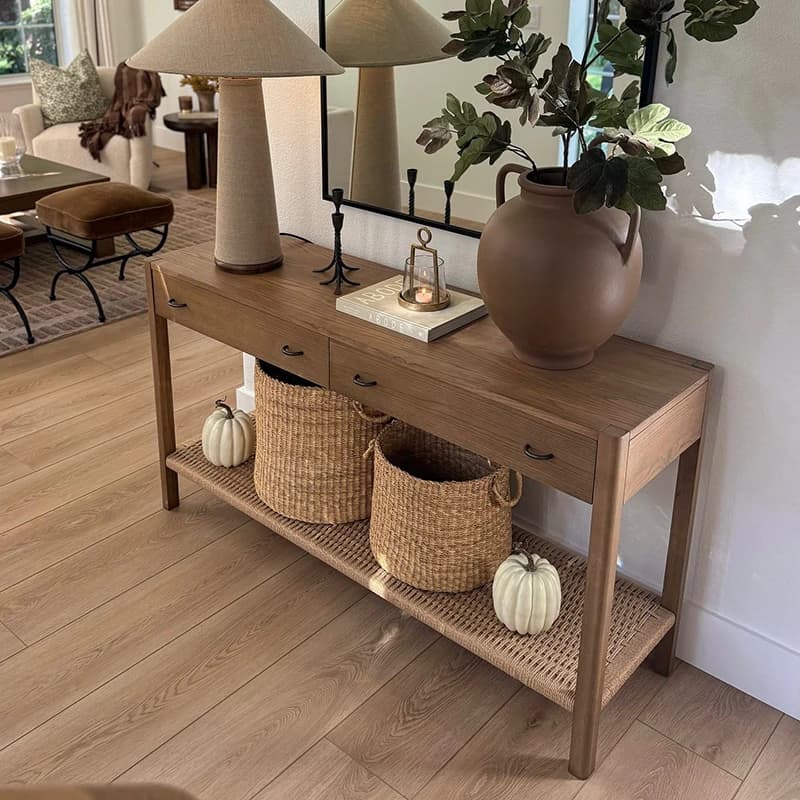 Trendy Large Capacity Console Table Light Luxury Modern Entryway Table Designer Fashion Console Entree Living Room Furniture
