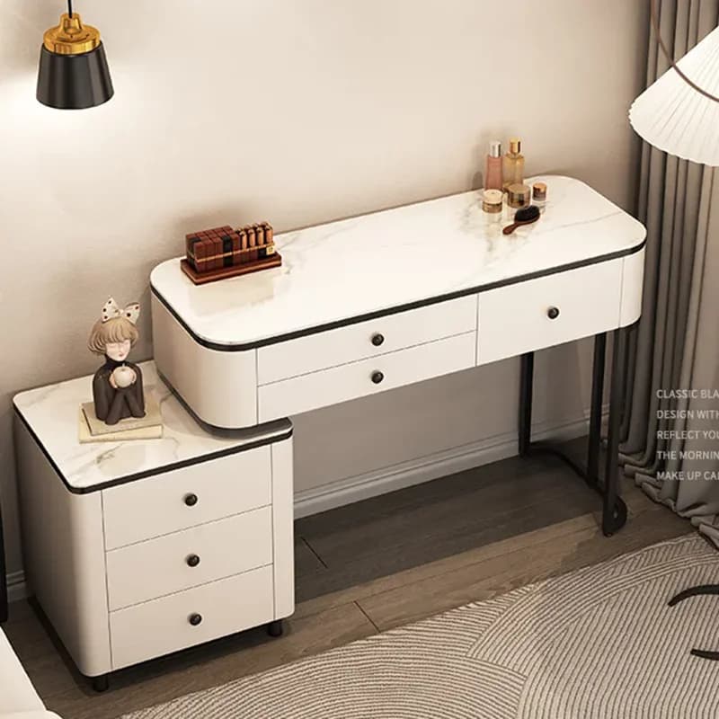 Luxury Women Vanity Table Cosmetics Beauty Women Luxury Organizer Modern Dressing Table Living Room Vestidores Trendy Furniture