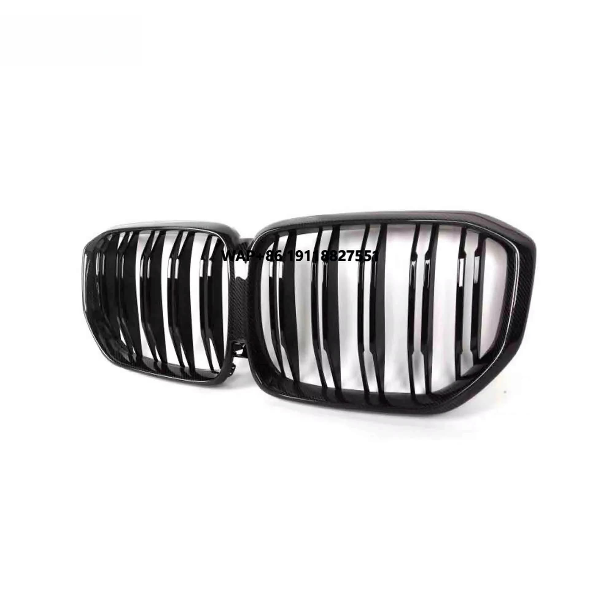 Top Material Carbon Fiber Grille for  X5 Series G05 X5m F95 2019-in Gloss Black Front Grille