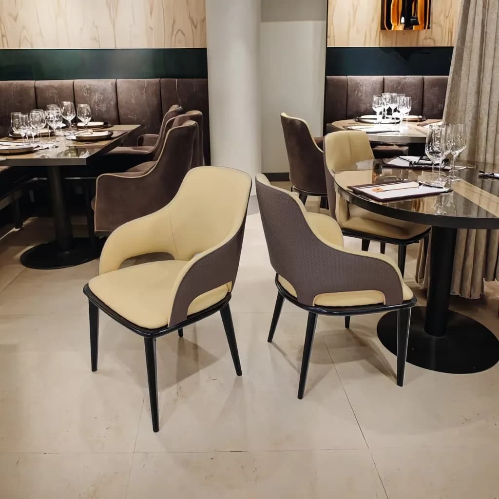 #Dining Room Chair Dining Chairs Luxury Upholstered High-quality Leather Dining Chair