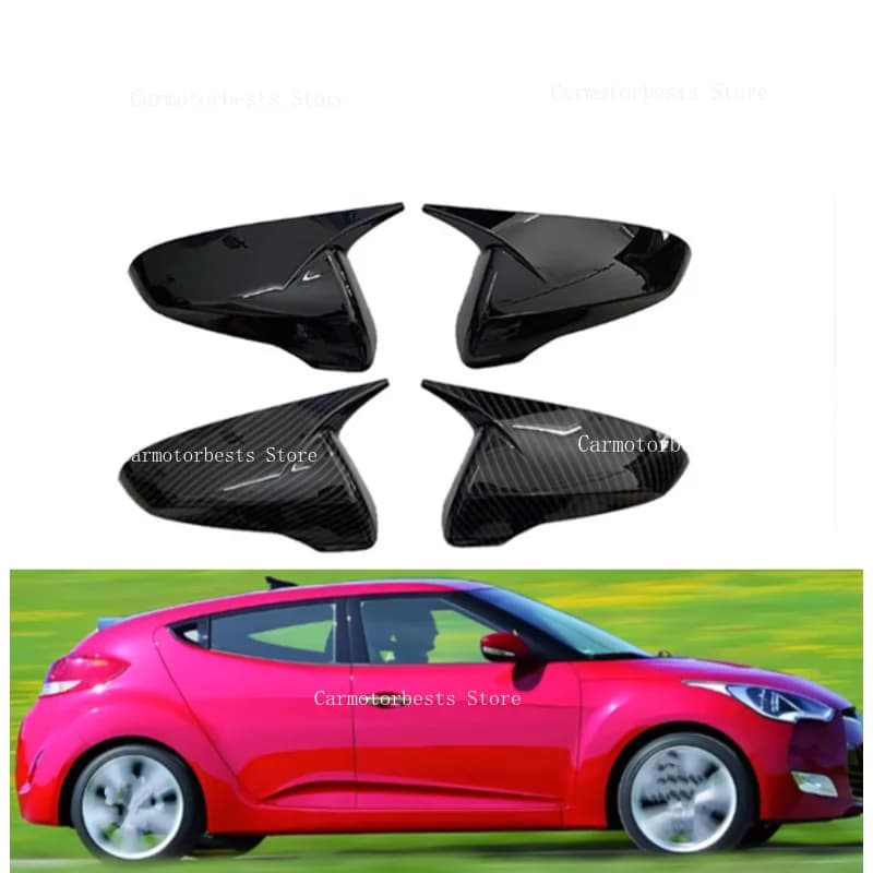Car RearView Mirror Cover  For Hyundai Veloster N 2018 2019 2020 2021 2022 2023  Side Shell  Rear View Caps Trim