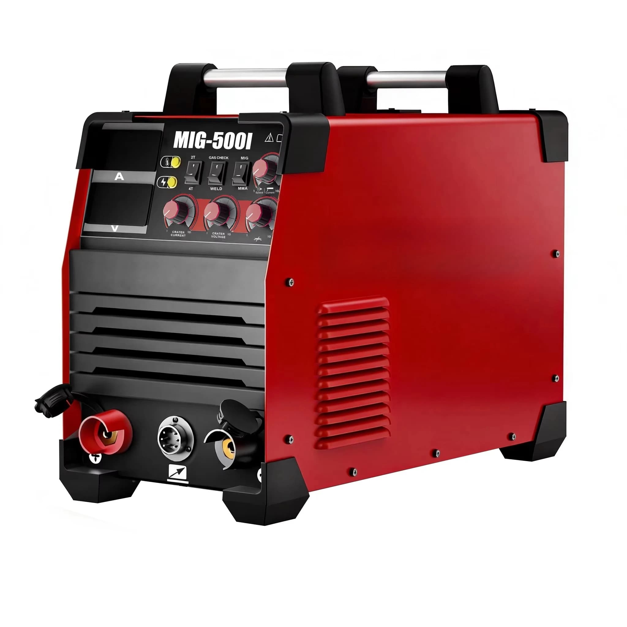 MIG-500I Industrial MIG/MMA Welder Dual IGBT Module 380V 21KVA Remote Wire Feeder 60% Cycle Stainless Steel New