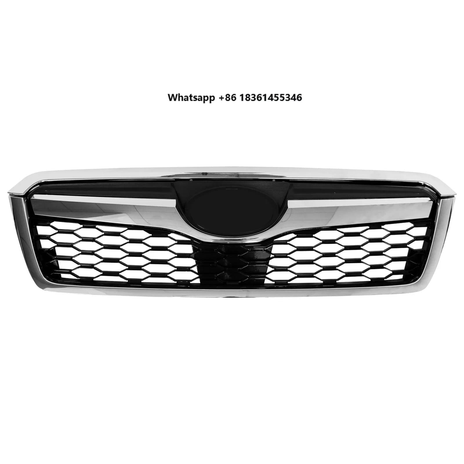 Full of Chrome Grille Net for Forester 13-18 modified Mask Radiator grill Trim Car accessories