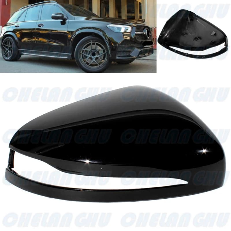 Right Side black Painted Rear Mirror Housing Cover Cap For Benz W464 G500 W167 GLE450 X167 GLS450 2019 2020 2021 2022 2023