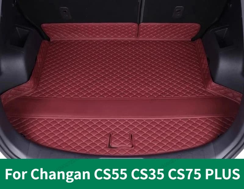 For Changan CS55 CS35 CS75 PLUS 2025 Custom Car Trunk Mats Leather Waterproof Cargo Liner Auto Accessories Interior Decoration