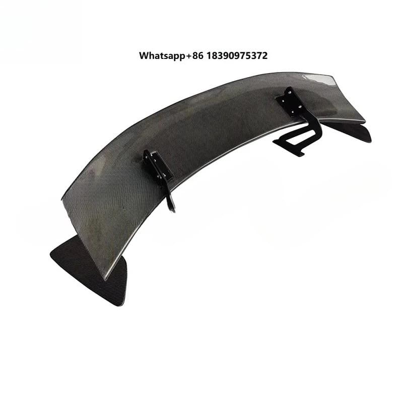 GT Style Real Carbon Fiber Rear Trunk Spoiler Big Wing for  718 981 Cayman Car Exterior Parts Body Parts