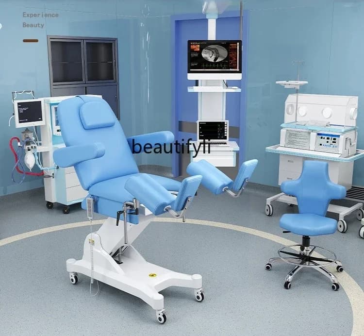 56 Letto per esame ginecologico ospedaliero multifunzionale, letto privato elettrico, sedia ginecologica di sollevamento