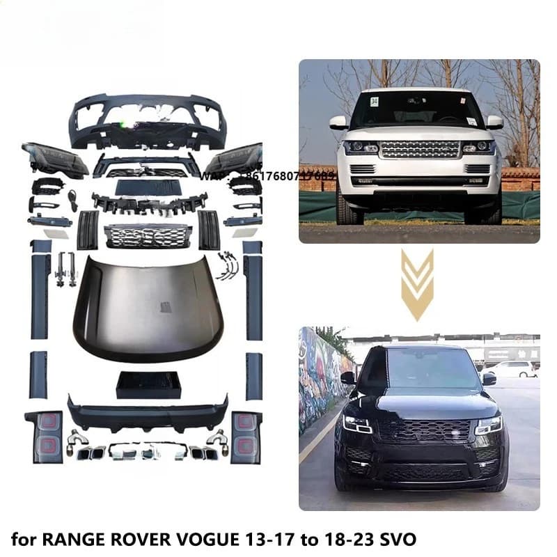 Restart PP Auto Tuning Parts Body Kit for Range Rover Vogue13-17 Upgrade to 18-13 SVO Style  | Easy Installation | Perfect Match