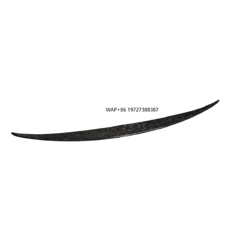 For M-Style  Carbon Fiber Trunk Rear Spoiler, Wraith Forging Pattern Tail Fin Car Wing