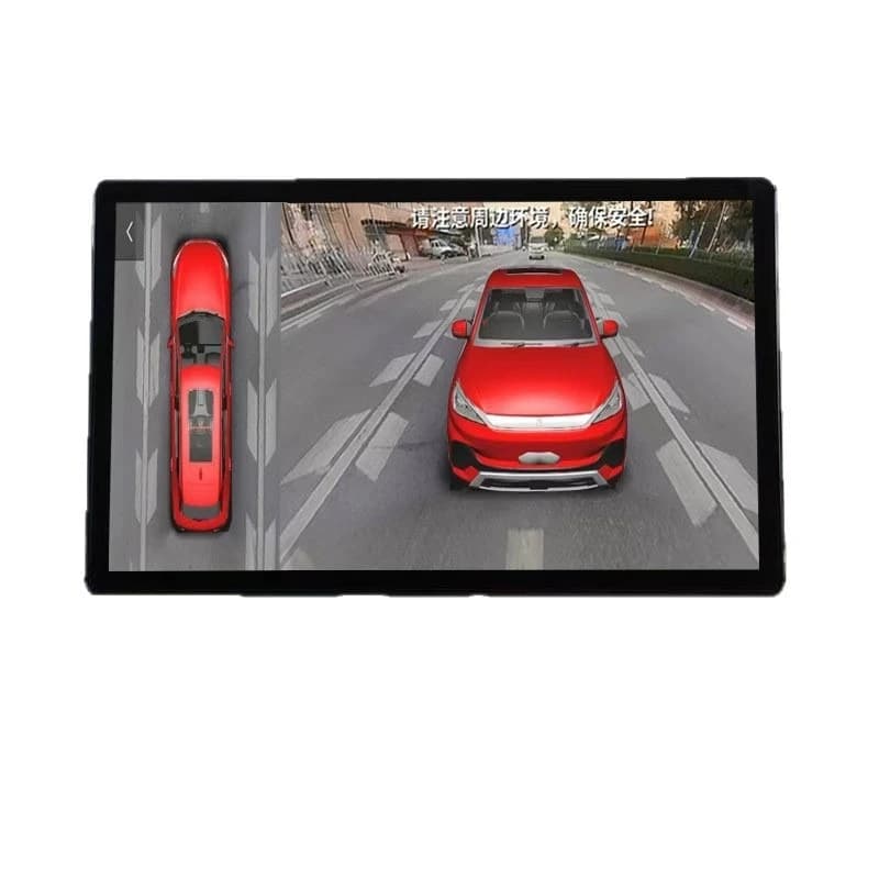 Panoramic image driving recorder blind spot auxiliary parking monitoring system