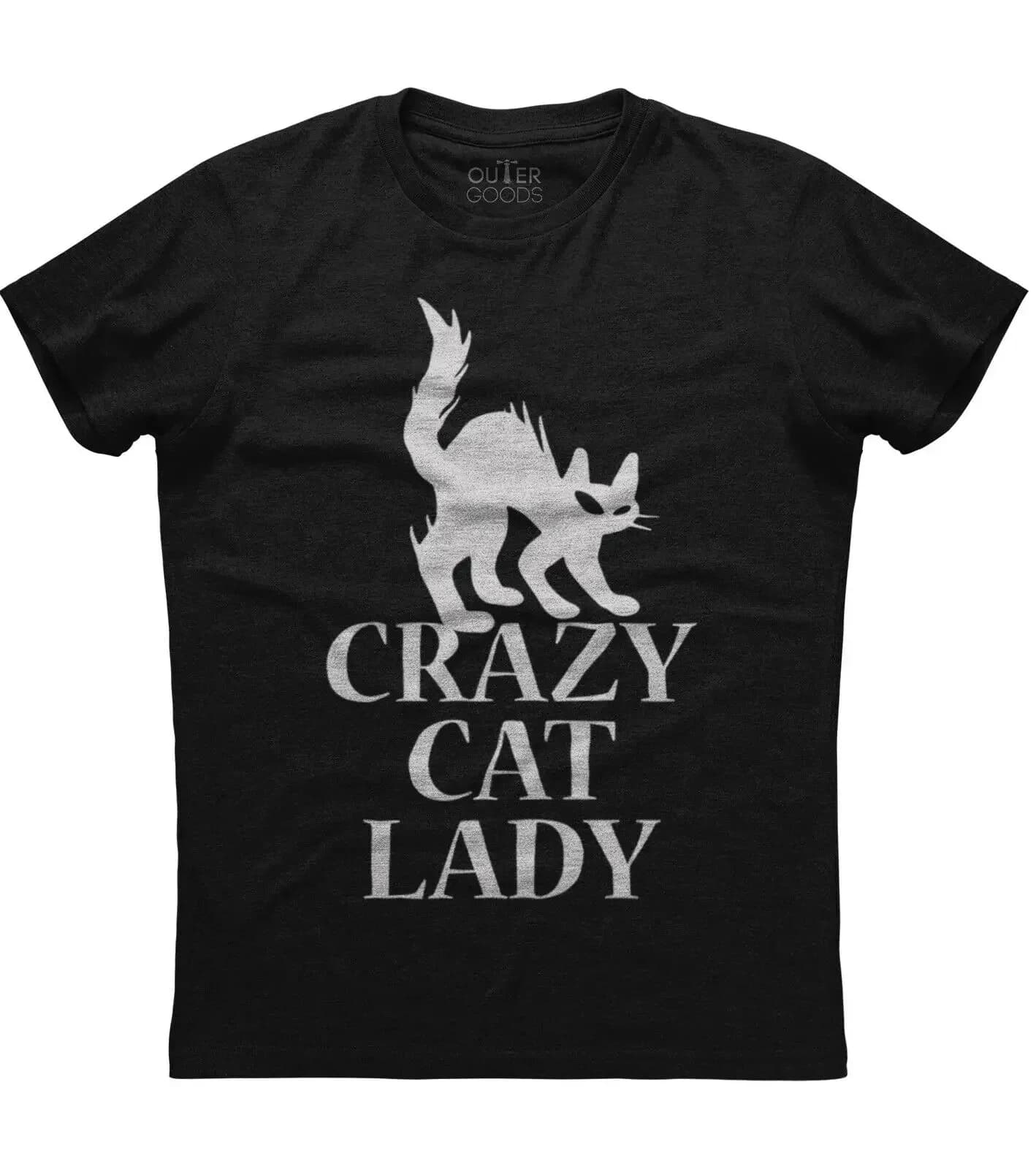 Crazy Cat Lady. Funny Cat Graphic Phrase Printed T-Shirt. Summer Cotton O-Neck Short Sleeve Mens T Shirt New S-3XL